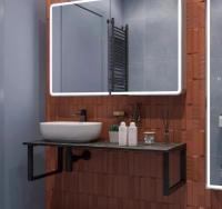 Столешница 110*50(55) отверстие слева черный